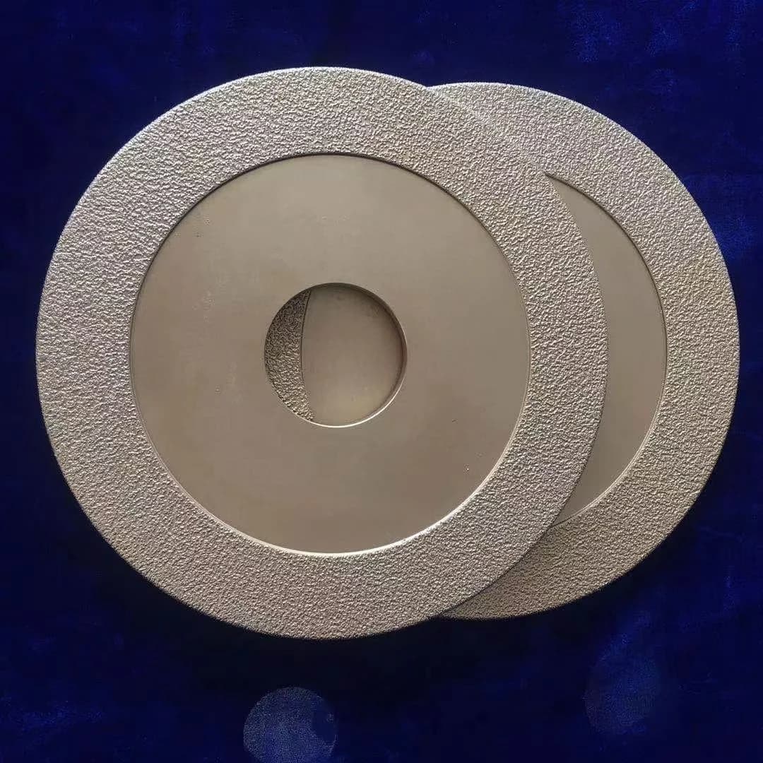 flat brazed diamond discs coated around the working face