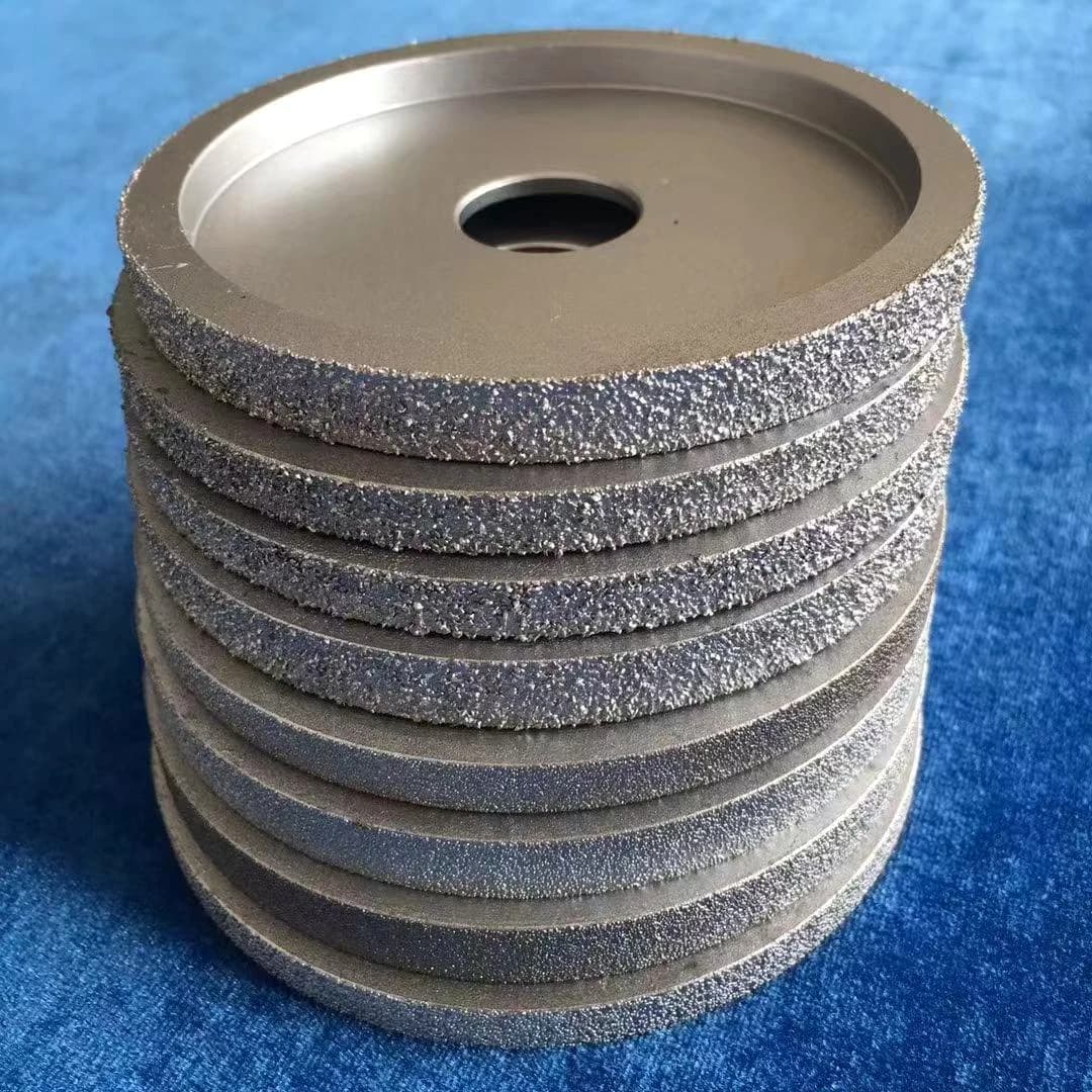 stacked brazed diamond profile wheels with coated rims