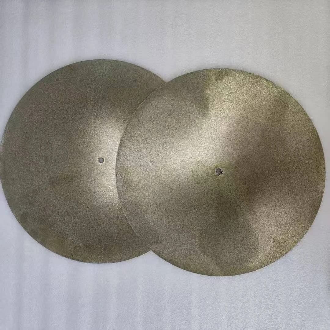 electroplated diamond disc showing the coated grinding face