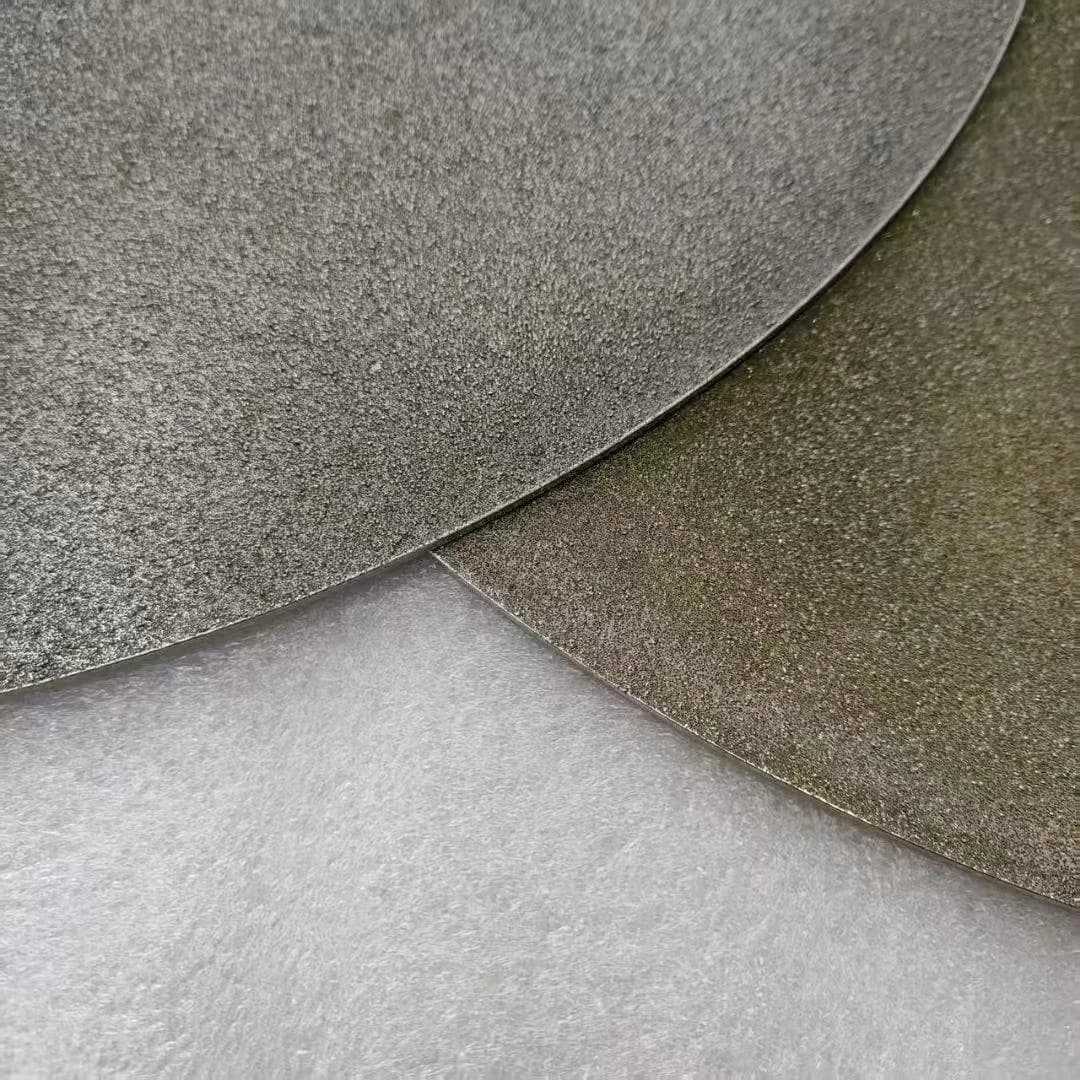 close view of an electroplated diamond abrasive surface showing the grain